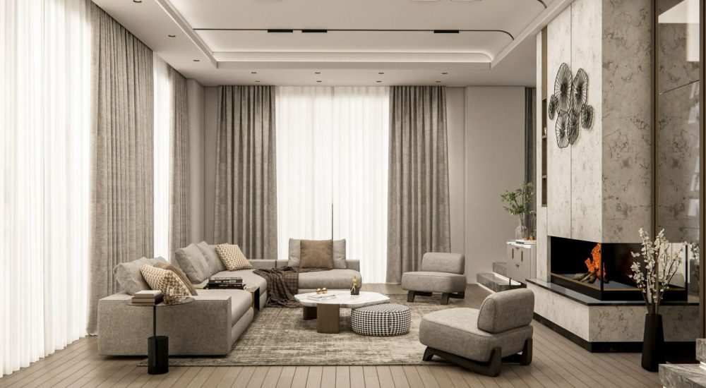 ASER YAPI VİLLALARI-OTURMA ODASI TASARIMIMIZ